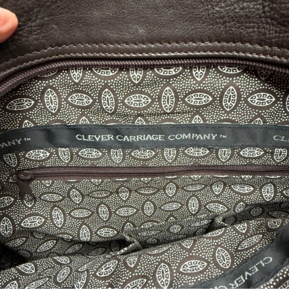 Clever Carriage Company Springbok Hide Shoulder Bag - Picture 5 of 7